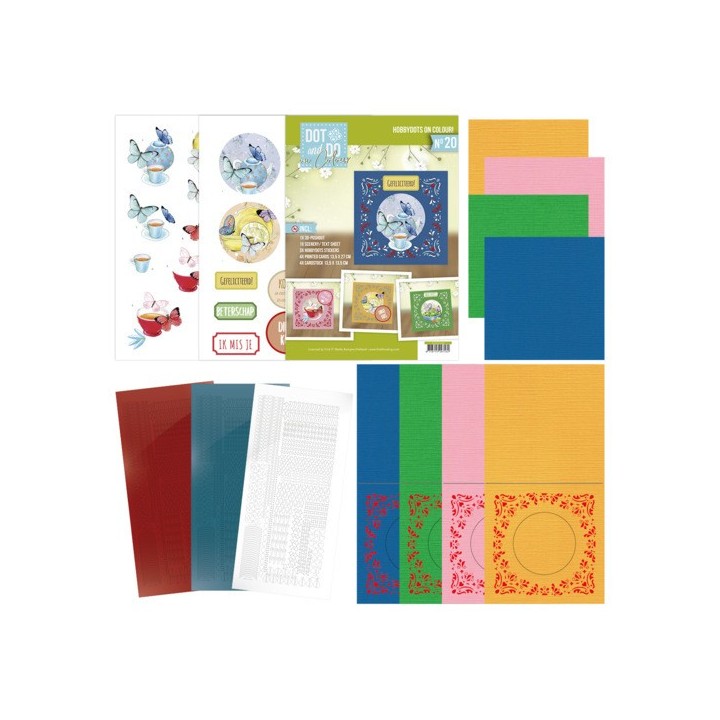 (DODOOC10020)Dot and Do on Colour 20 - Butterfly Touch