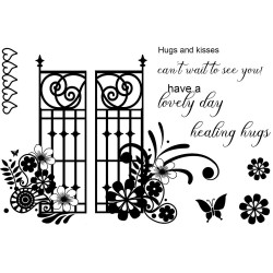 (UMSDB104)Creative Expressions Clear stamp Designer boutique Set Walk On In 15,2x10,16cm