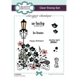 (UMSDB106)Creative Expressions Clear stamp Designer boutique Set Go With The Glow 15,2x10,16cm