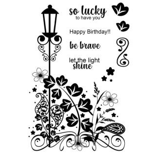 (UMSDB106)Creative Expressions Clear stamp Designer boutique Set Go With The Glow 15,2x10,16cm