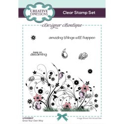 (UMSDB107)Creative Expressions Clear stamp Designer boutique Set Grow Your Own Way 15,2x10,16cm