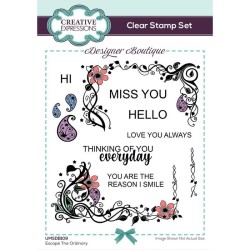 (UMSDB109)Creative Expressions Clear stamp Designer boutique Set Escape The Ordinary 15,2x10,16cm