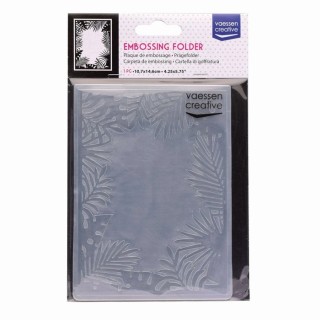 (100605-311)Vaessen Creative Embossing folder jungle border