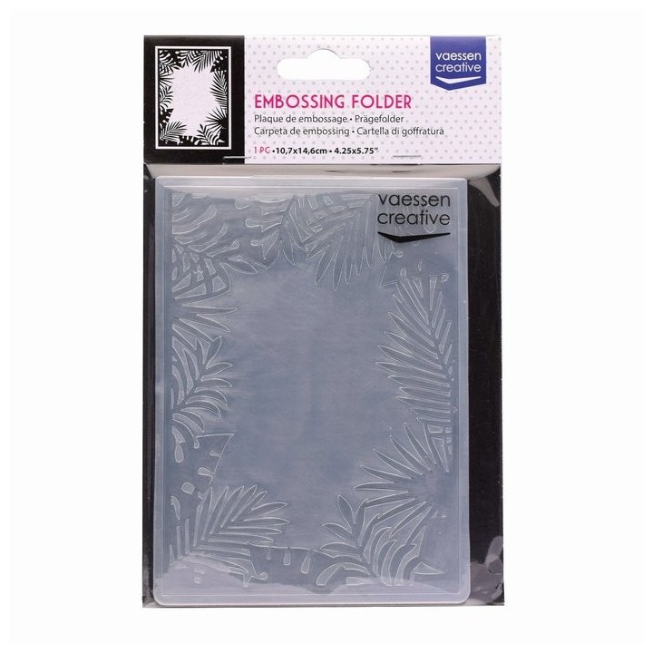 (100605-311)Vaessen Creative Embossing folder jungle border