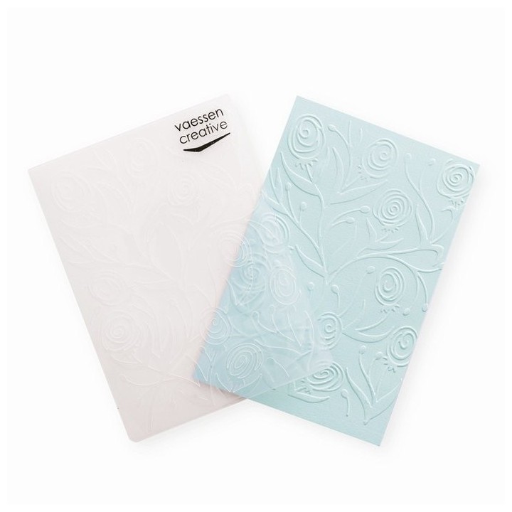 (100605-209)Vaessen Creative Embossing folder ranonkel