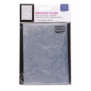 (100605-256)Vaessen Creative Embossing folder edelstenen sier