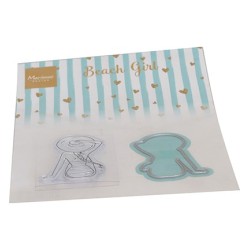 (CS1099)Clear Stamp Beach girl