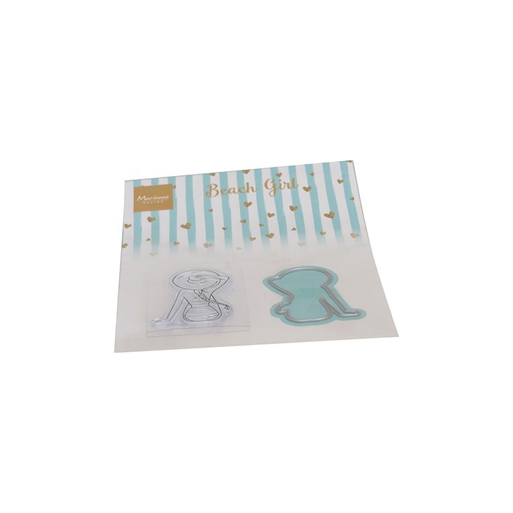 (CS1099)Clear Stamp Beach girl