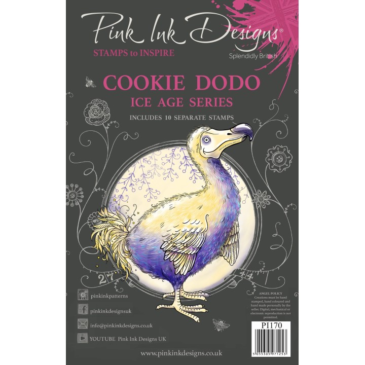 (PI170)Pink Ink Designs Cookie Dodo Clear Stamp