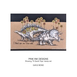 (PI172)Pink Ink Designs Tri-Sarah-Tops Clear Stamp