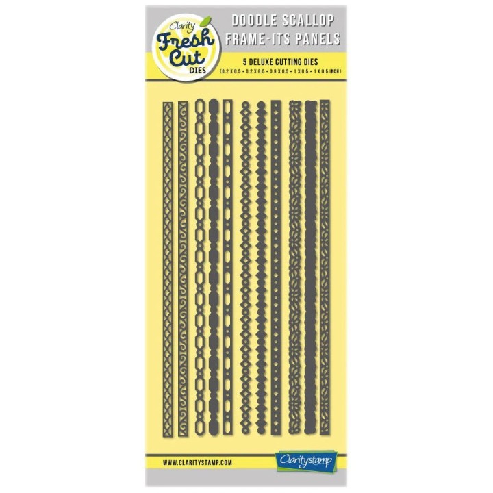 (ACC-DI-31247-85)DOODLE SCALLOP FRAME-ITS PANELS DIE SET