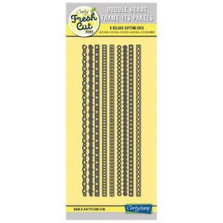 (ACC-DI-31246-85)DOODLE HEART FRAME-ITS PANELS DIE SET
