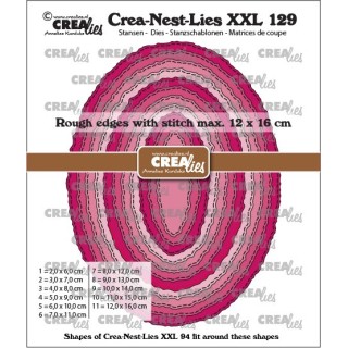 (CLNestXXL129)Crealies Crea-nest-dies XXL Oval
