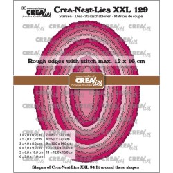 (CLNestXXL129)Crealies Crea-nest-dies XXL Oval