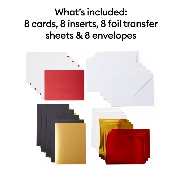 (2009203)Cricut Joy Foil Transfer Insert Cards Small Royal Flush Sampler (8pcs)