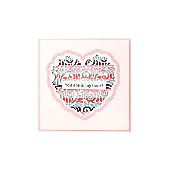(SL-ES-CD220)Studio Light SL Cutting Die Romantic heart Essentials nr.220