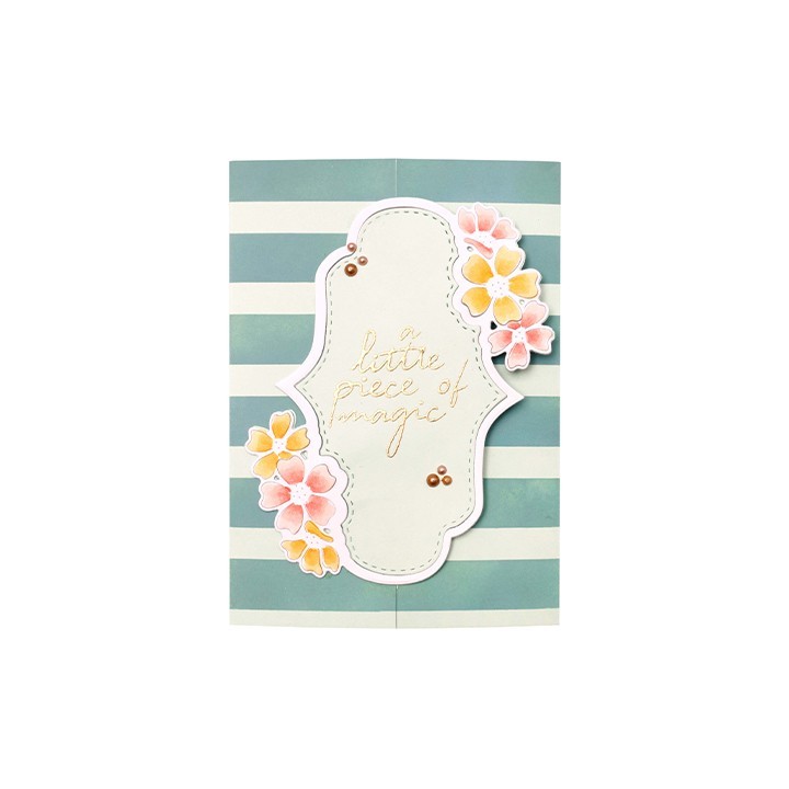 (SL-ES-CD222)Studio Light SL Cutting Die Classic label floral Essentials nr.222