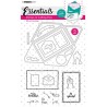 (SL-ES-SCD15)Studio light  SL Clear stamp + Dies Gift card envelope Essentials nr.15