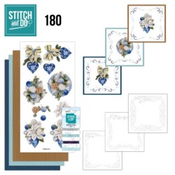 (STDO180)Stitch and Do 180 - Jeanine's Art - A Perfect - Blue Christmas Flowers