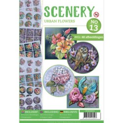 (POS10013)Push Out book Scenery 13 - Urban Flowers