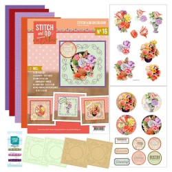 (STDOOC10016)Stitch and Do on Colour 016 - Jeanine's Art - Urban Flowers