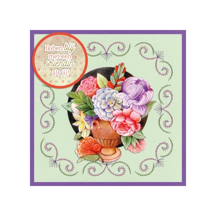 (STDOOC10016)Stitch and Do on Colour 016 - Jeanine's Art - Urban Flowers