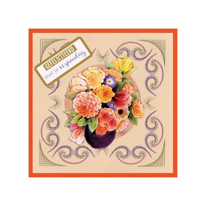 (STDOOC10016)Stitch and Do on Colour 016 - Jeanine's Art - Urban Flowers