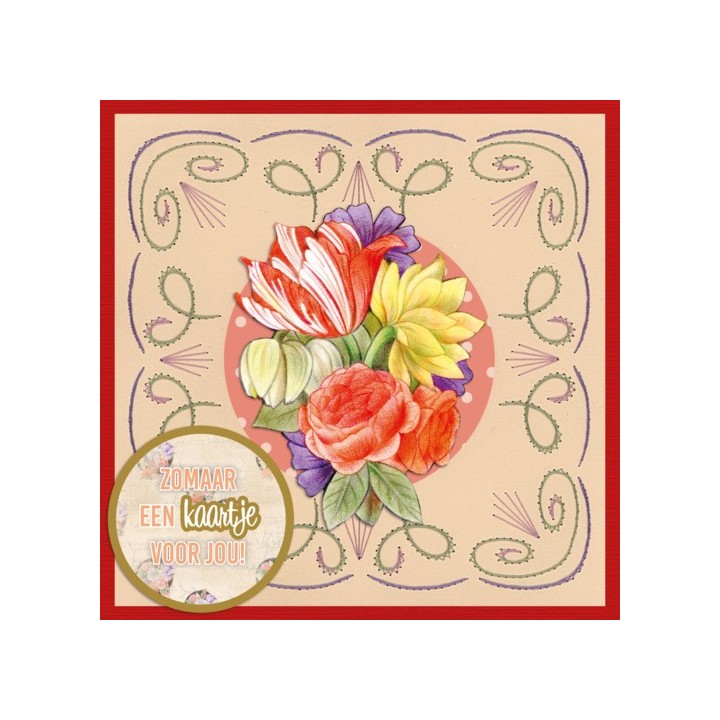 (STDOOC10016)Stitch and Do on Colour 016 - Jeanine's Art - Urban Flowers