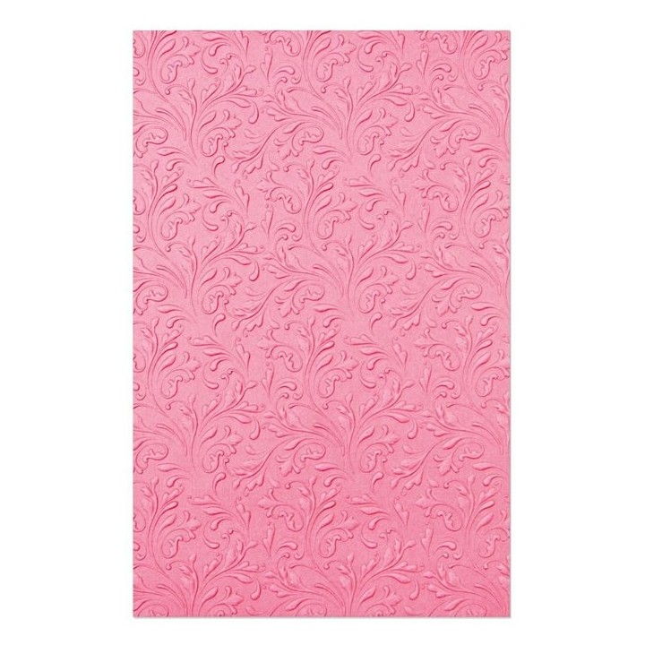(665751)Sizzix 3-D Embossing Folder - Floral scrolls
