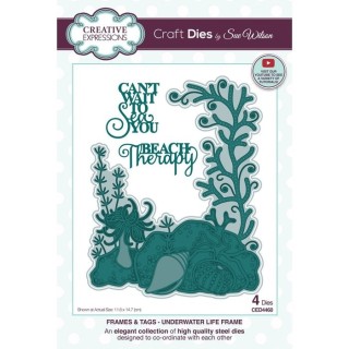 (CED4460)Creative Expressions Sue Wilson Craft Die Frame Underwater Life