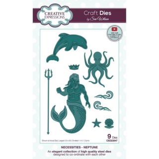 (CED23047)Creative Expressions Sue Wilson Craft Die Necessities Neptune