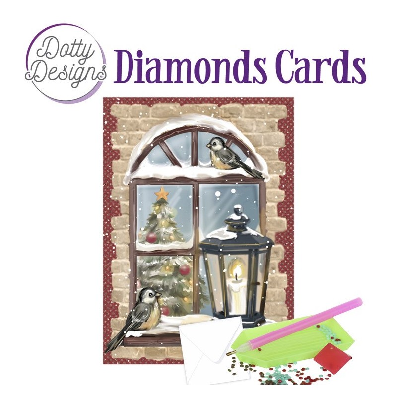 (DDDC1044)Dotty Designs Diamond Cards - Christmas Window