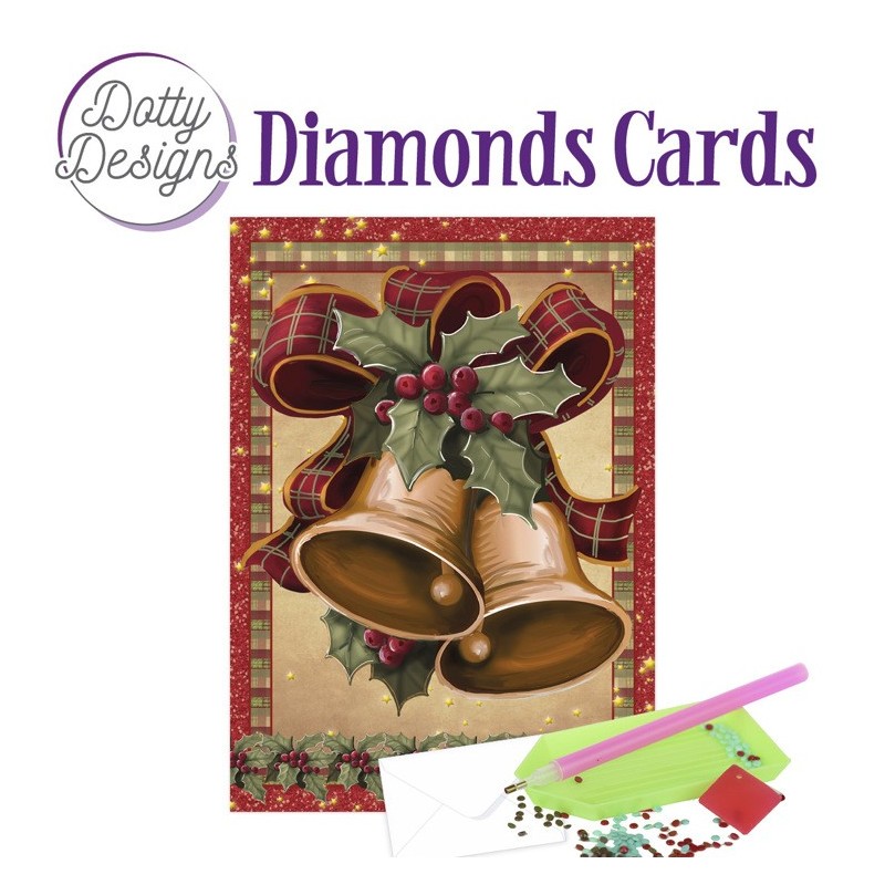 (DDDC1048)Dotty Designs Diamond Cards - Christmas Bells