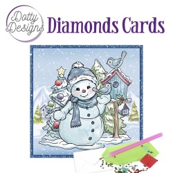 (DDDC1049)Dotty Designs Diamond Cards - Snowman with Birds