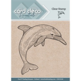 (CDECS106)Card Deco Essentials Clear Stamps - Dolphin