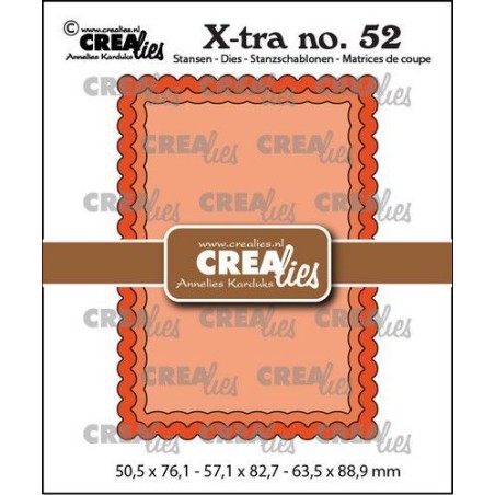 (CLXTRA52)Crealies Xtra no. 52 ATC Scallop