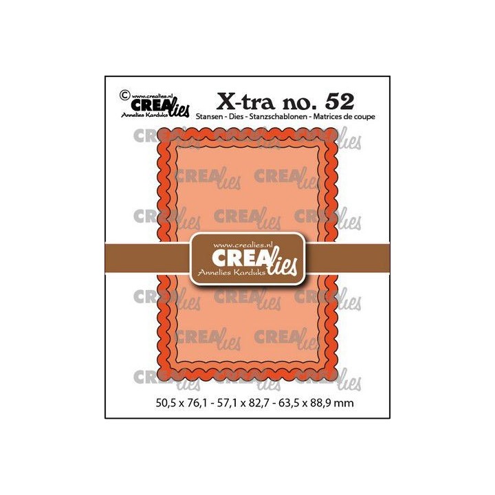 (CLXTRA52)Crealies Xtra no. 52 ATC Scallop