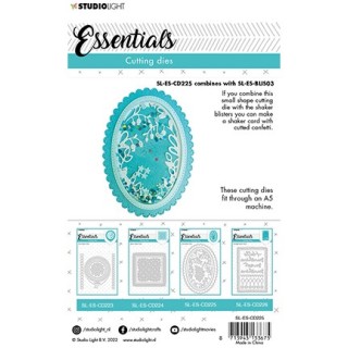 (SL-ES-CD225)Studio Light SL Cutting Die Oval shaker frame Essentials nr.225