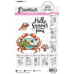 (BL-ES-STAMP254)Studio light BL Clear stamp Hello summer crab Essentials nr.254