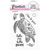(BL-ES-STAMP255)Studio light BL Clear stamp Swimming turtle Essentials nr.255