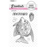 (BL-ES-STAMP256)Studio light BL Clear stamp Adventure fish Essentials nr.256