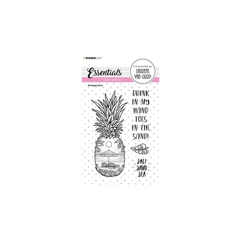 (BL-ES-STAMP258)Studio light BL Clear stamp Pineapple beach Essentials nr.258