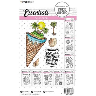 (BL-ES-STAMP259)Studio light BL Clear stamp Icecream island Essentials nr.259