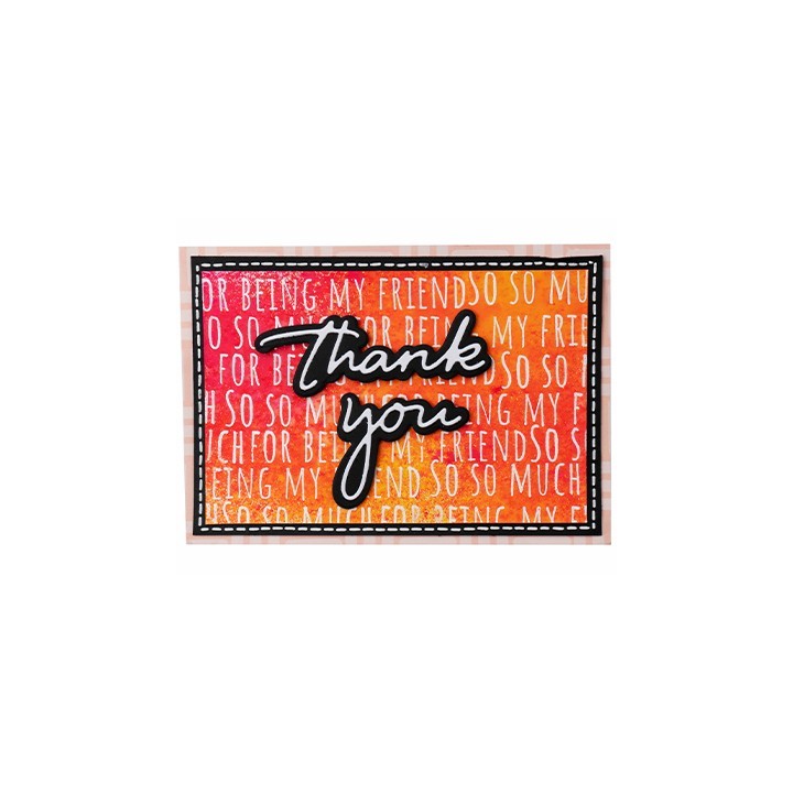 (SL-ES-SCD39)Studio light  SL Clear stamp + Dies Beautiful and Thank you Essentials nr.39