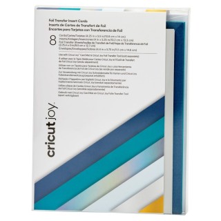 (2009205)Cricut Joy Foil Transfer Insert Cards Small Blue Lagoon Sampler (8pcs)