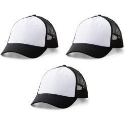 (2009420)Cricut Trucker Hat Blank Black/White (3pcs)
