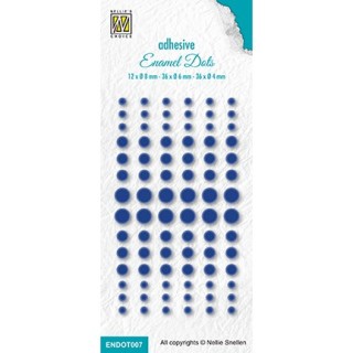 (ENDOT007)Nellie's Choice Enamel dots, Blue