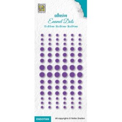 (ENDOT009)Nellie's Choice Enamel dots, Purple