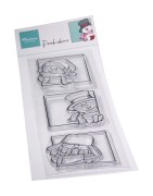 (CS1102)Stamp Peek-a-boo Snowmen