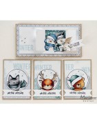 (CS1102)Stamp Peek-a-boo Snowmen
